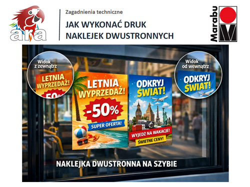 jak drukować naklejki dwustronne